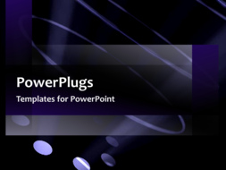 PowerPoint Template - Corporate video template of rotating disk and ciruclar orbs floating upwards.